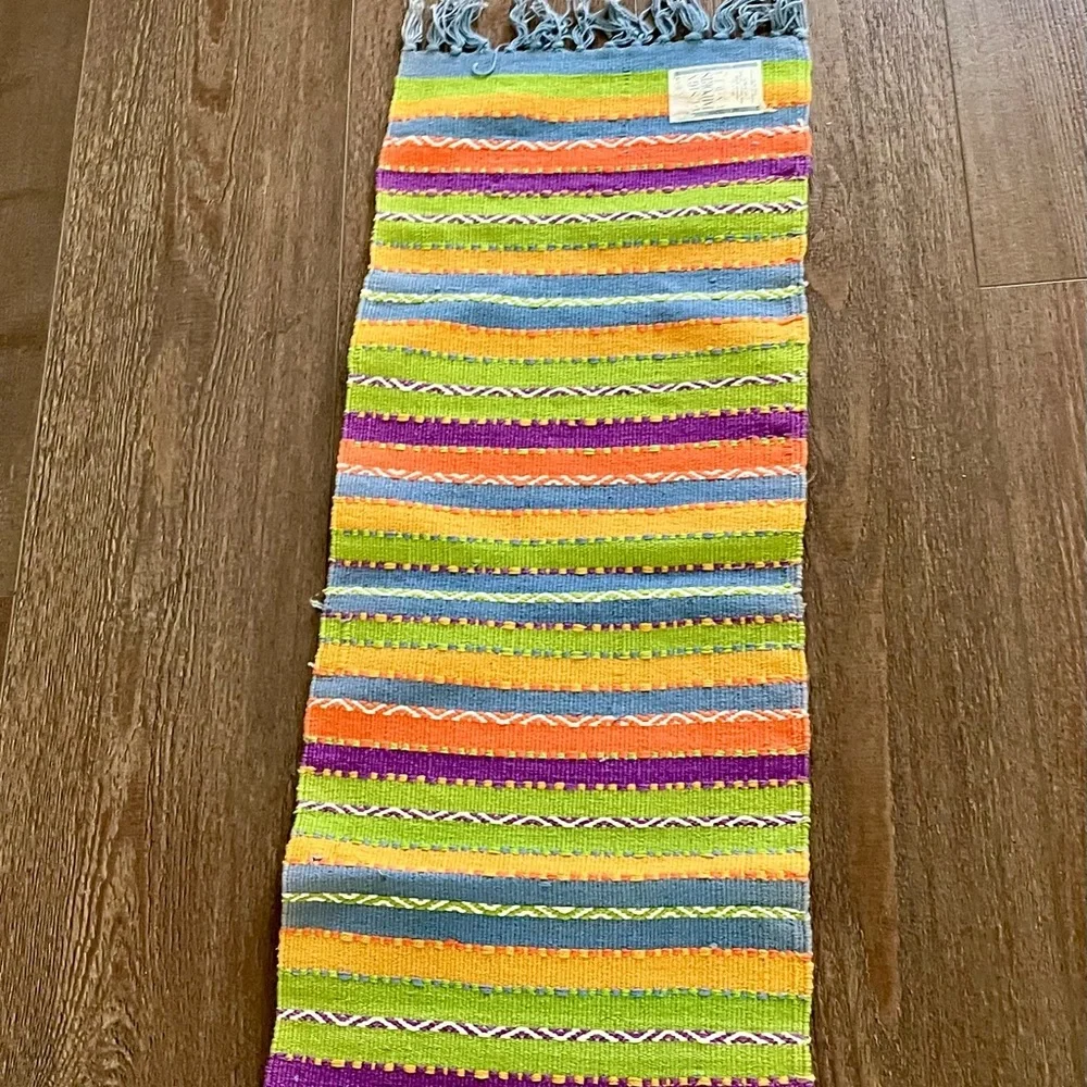 Handwoven From Cotton Table Runner 13/67 Inches